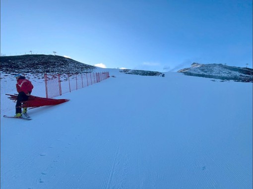 Escursione in mountain bike sulla neve a Bielmonte