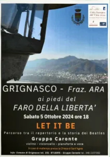 Grignasco: concerto “Let it be”. Un viaggio musicale tra Beatles e vini locali