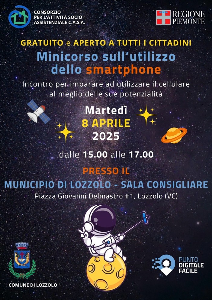 Lozzolo: Un corso per l'uso degli smarphone