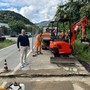 Varallo, Cordar Valsesia al lavoro in località Pomarolo.