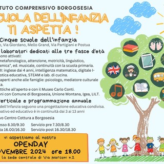 Open day per la scuola dell'infanzia a Borgosesia