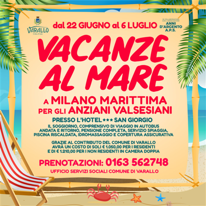 Varallo: Vacanza al mare per gli anziani Valsesiani