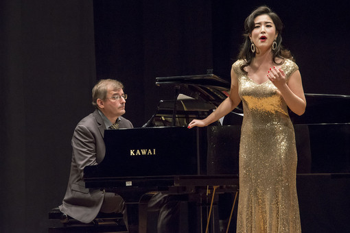 Giovanni Brollo ed Eva Jeong nel 2019  Valsesia Musica.