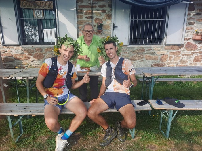 Tour dei Rifugi, impresa riuscita: Nicola e Gazzetto sono arrivati all'Alpe Pianetti FOTO e VIDEO