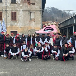 Arci Simone con il suo carro al carnevale di Valduggia