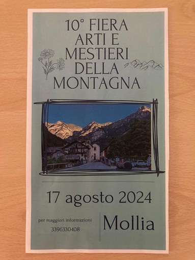 Arti e mestieri della montagna, torna a Mollia la 10° edizione.