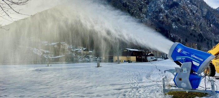 Ad Alagna innevamento programmato anche sulla pista di fondo