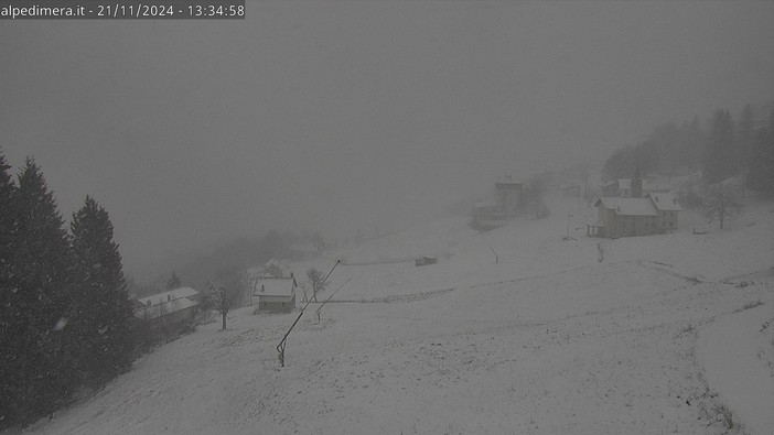 E' arrivata la neve in Valsesia FOTO