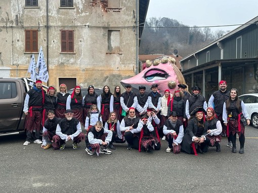 Arci Simone con il suo carro al carnevale di Valduggia