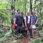 Caprile: il sentiero che porta alle “Grotte Tassere” nuovamente agibile grazie ai ragazzi delle comunità di Aise, FOTO