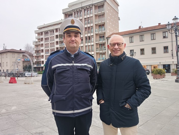 Paolo Martini con il sindaco Fabrizio Bonaccio