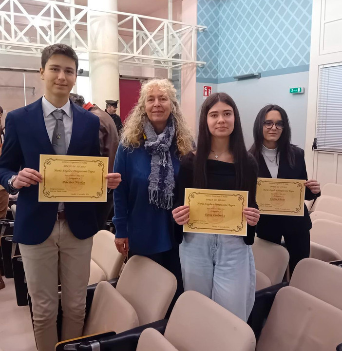 A tre studenti dell'allberghiero Pastore le borse studio Togna