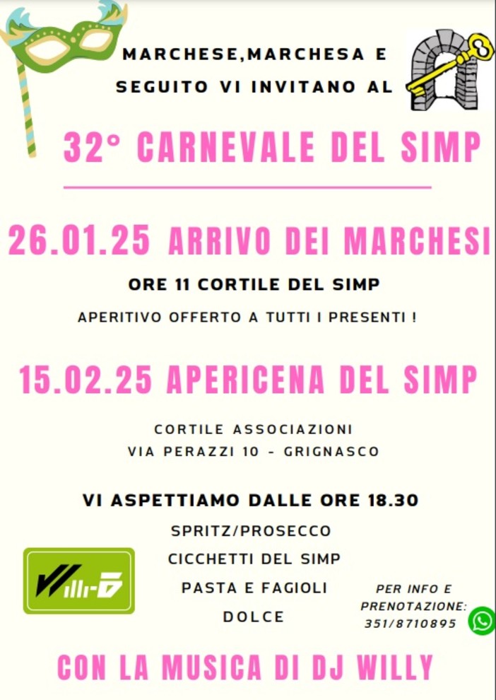 Carnevale di Grignasco: ecco il programma