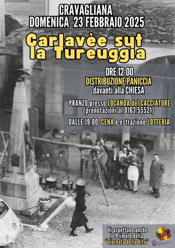 Cravagliana: La distribuzione della Paniccia apre il Carnevale 2025