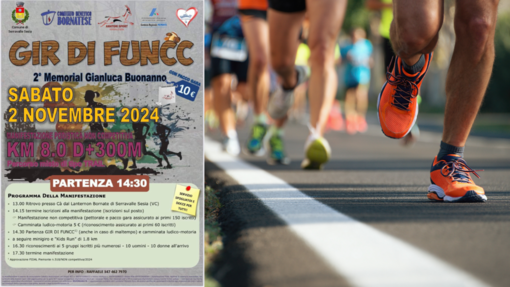 Gir di Funcc torna a Serravalle Sesia: sabato 2 novembre il trail di 8 km.