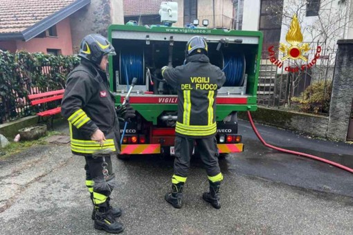 Incendio camino a Cellio con Breia