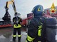 Incendio container a Palazzolo Vercellese