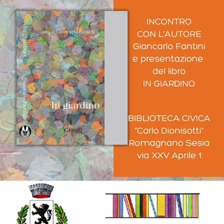 A Romagnano lo scrittore Giancarlo Fantini