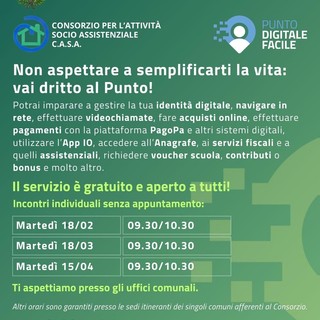 Gli appuntamenti del Punto digitale facile