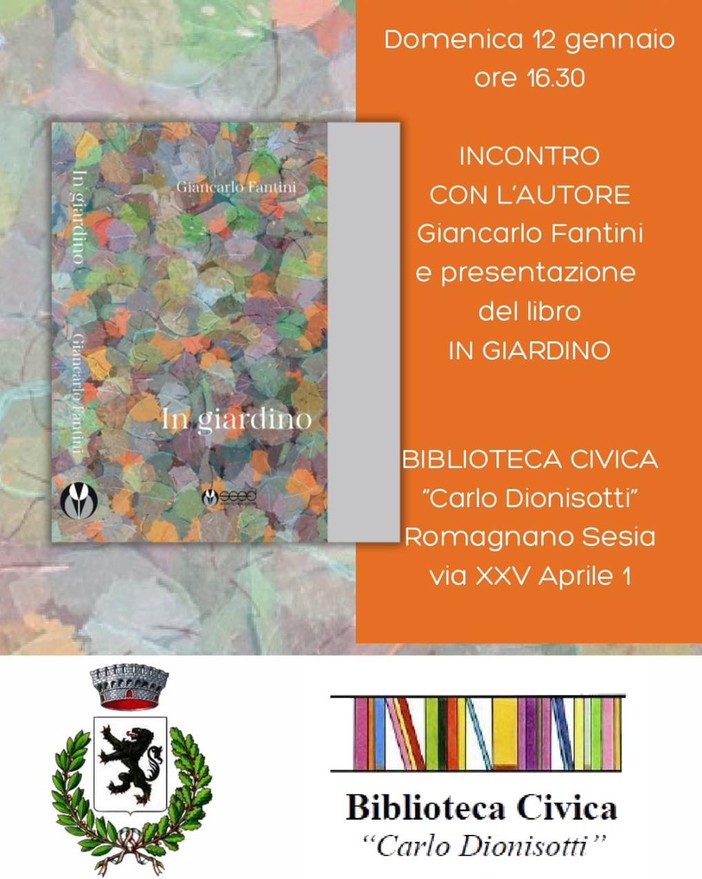 A Romagnano lo scrittore Giancarlo Fantini