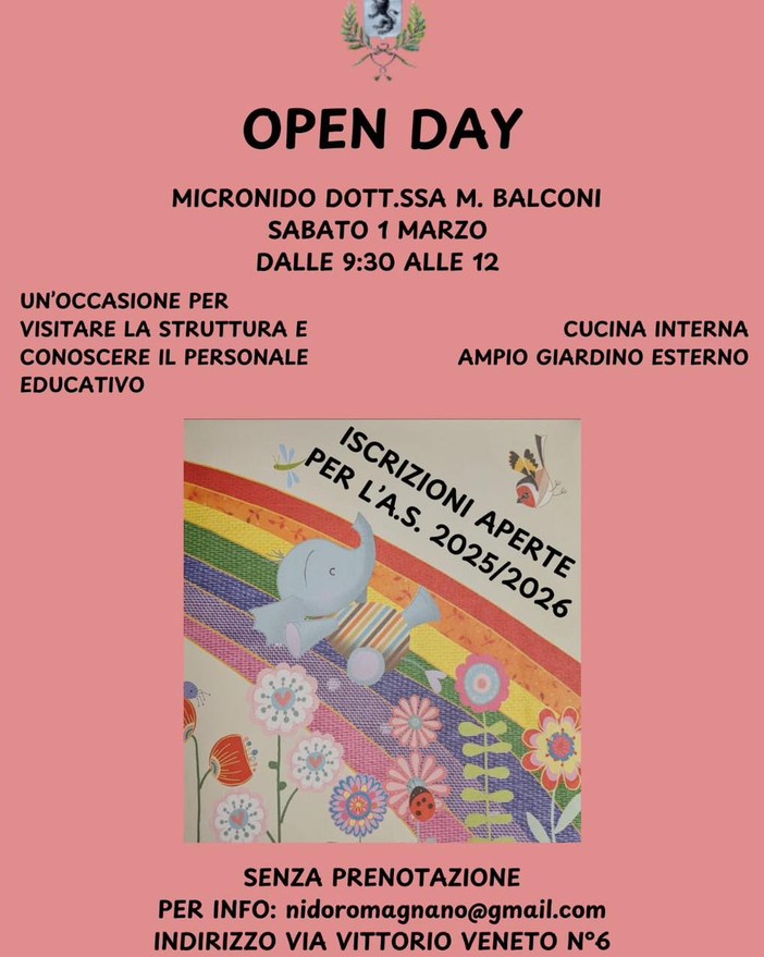 Asilo Romagnano: sabato 1 marzo open day