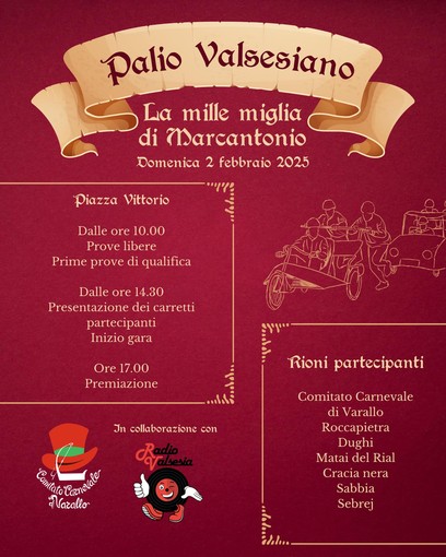 Torna il Palio Valsesiano domenica a Varallo