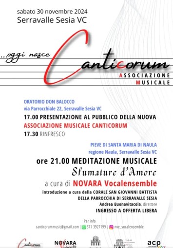 A Serravalle si presenta l'associazione Canticorum