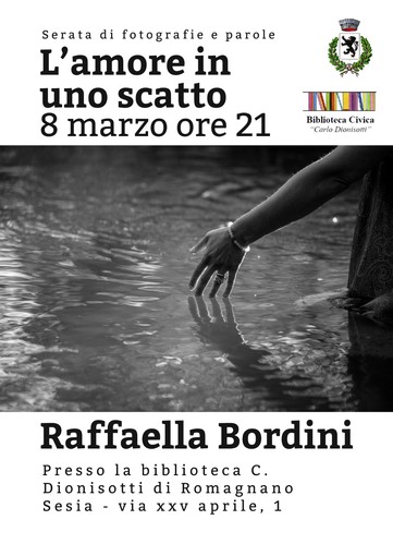 A Romagnano la fotografa Raffaella Bordini l'8 marzo