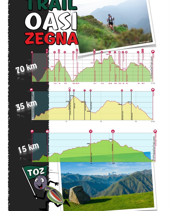 Svelati  tre percosi del Trail Oasi Zegna