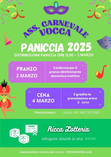 Carnevale di Vocca: Paniccia in compagnia