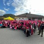 Oltre 200 persone a Pray per la Camminata in Rosa (foto di Ermanno Orsi)