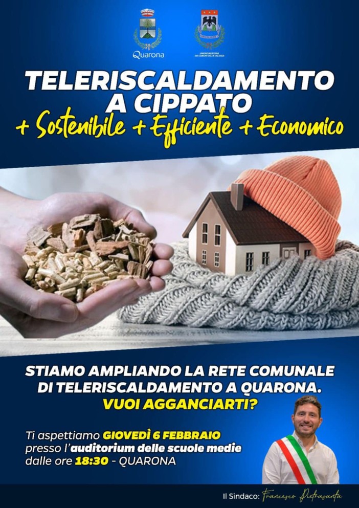 Quarona scommette sul teleriscaldamento