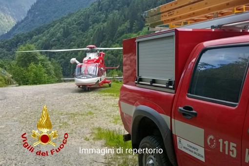 Disperso ad Alagna: intervengono i Vigili del Fuoco.