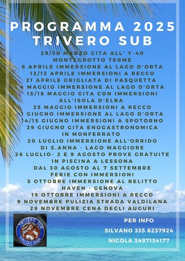 Trivero Sub cerca nuovi iscritti e presenta le attività