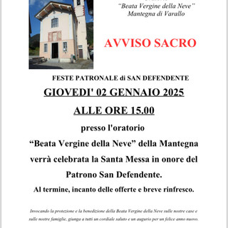 Oggi la festa patronale di San Defendente a Varallo