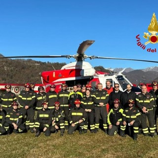 Corso operatori Dos al centro formazione dei vigili del fuoco di Varallo FOTO