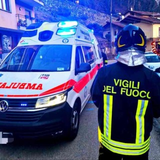 Persona colpita da un malore in casa a Varallo, soccorsa dai vigili del fuoco e 118