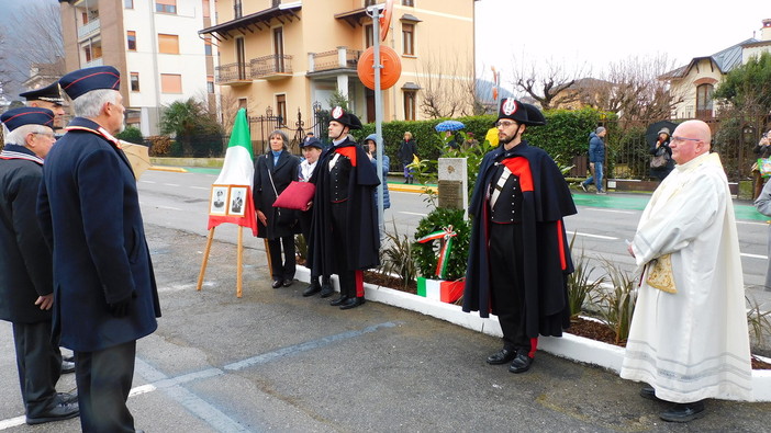 Varallo ha intitolato una piazza  al maresciallo Arturo Vescia e al carabiniere Giuseppe Marchiando