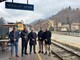 Nella foto da sinistra: Andrea Cocchi per il Comune di Alagna Valsesia, il sindaco Pietro Bondetti, il Presidente Onorario di Arenaways Giuseppe Arena, il Presidente dell’Unione Montana dei Comuni della Valsesia Francesco Pietrasanta e il Vice Sindaco di Varallo Eraldo Botta